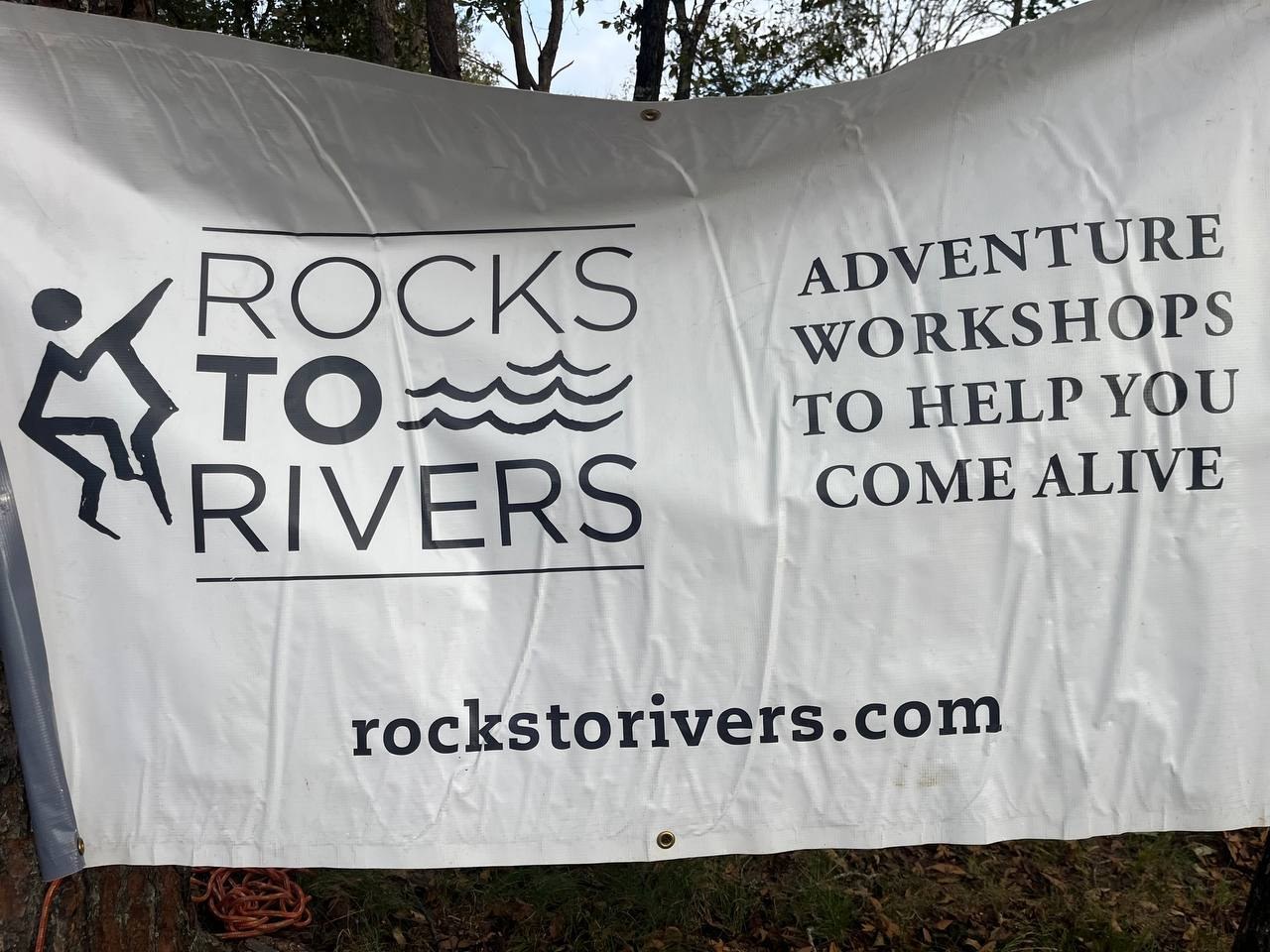 Rocks to Rivers adventure workshop banner